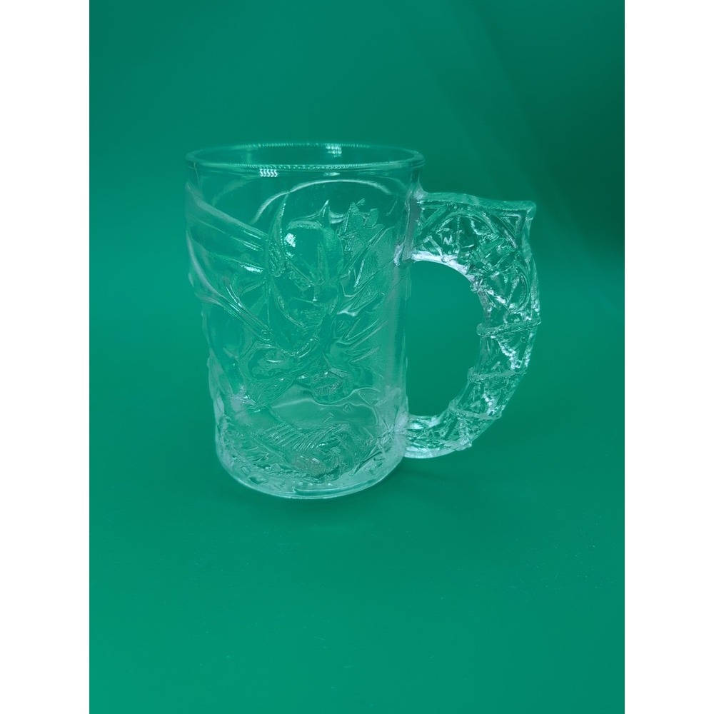 Vintage Batman Forever Batman Mug Glass Cup McDonalds 1995 DC Comics